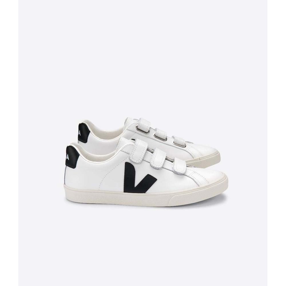 Veja 3-LOCK LEATHER Men\'s Sneakers White/Black | CA 300NWY